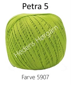 DMC Petra nr. 5 farve 5907 æble grøn